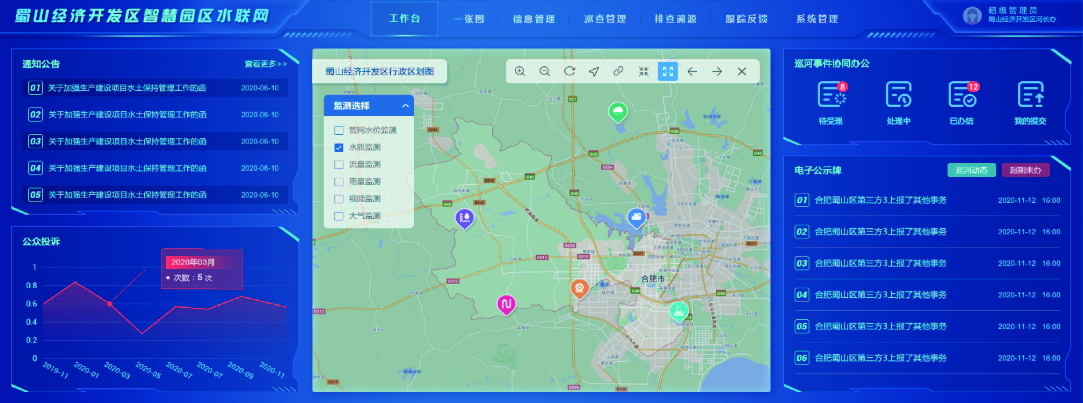 智慧園區(qū)專家驗收組調(diào)研蜀山經(jīng)濟開發(fā)區(qū)走訪中水三立